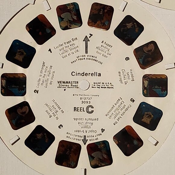VINTAGE CINDERELLA View Master Reel Lot of 3 Disney's CINDERELLA - Picture 4 of 4